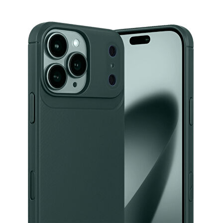 iPhone 17 Pro Max Kılıf Focus Carbon Silikon Kapak