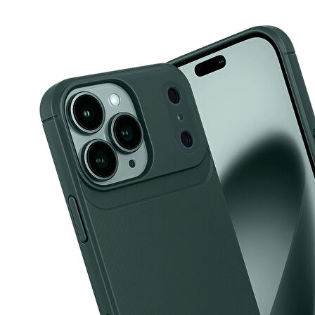 iPhone 17 Pro Max Kılıf Focus Carbon Silikon Kapak