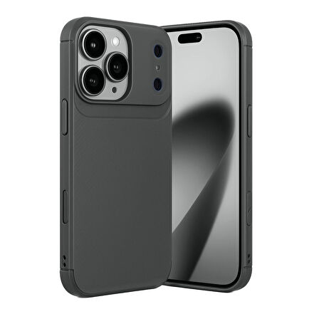 iPhone 17 Pro Max Kılıf Focus Carbon Silikon Kapak