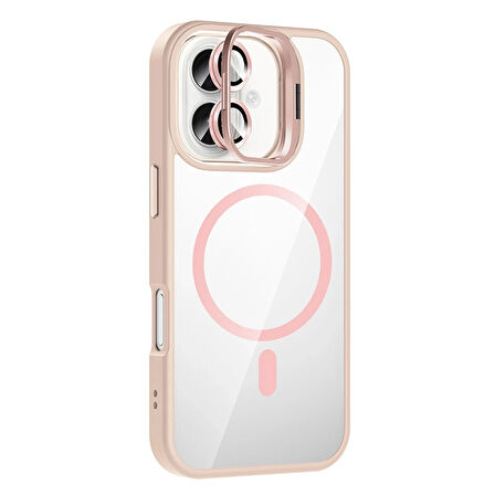 iPhone 17 Kılıf Remim Magsafe Lensli Kamera Standlı Kapak