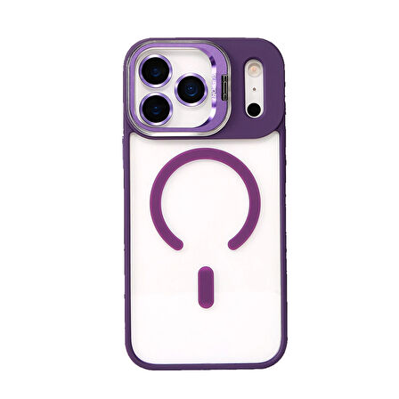 iPhone 17 Pro Kılıf Remim Magsafe Lensli Kamera Standlı Kapak