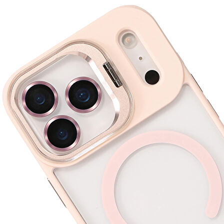 iPhone 17 Pro Kılıf Remim Magsafe Lensli Kamera Standlı Kapak