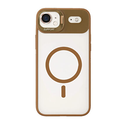 iPhone 17 Air Kılıf Remim Magsafe Lensli Kamera Standlı Kapak