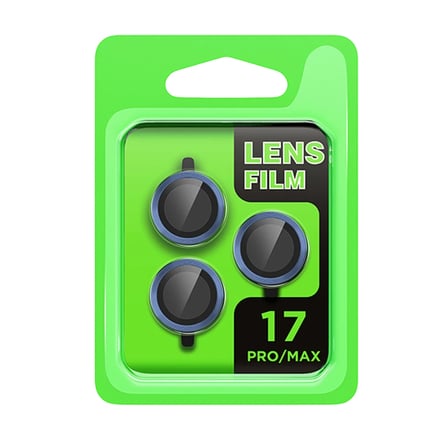 Apple iPhone 17 Pro Uyumlu Raze Metal Kamera Lens - Koyu Mavi