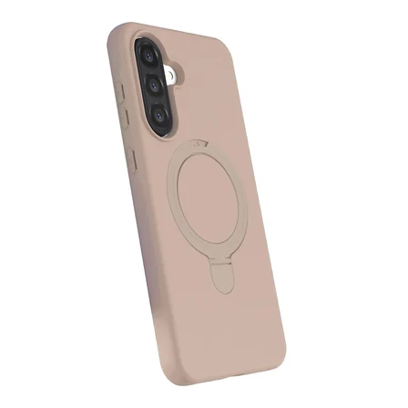 Samsung Uyumlu Galaxy A36 Regal Magsafe Standlı Kapak - Çöl Titanyum