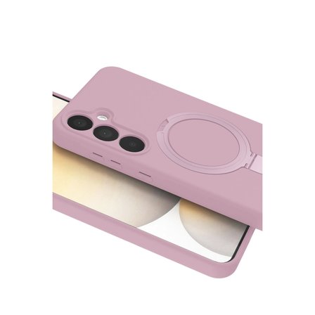 Samsung Galaxy A25 5g Regal Magsafe Standlı Kapak - Açık Pembe