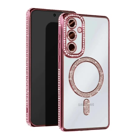 Samsung Galaxy S24 Fe Joke Simli Magneticsafe Kılıf - Pembe