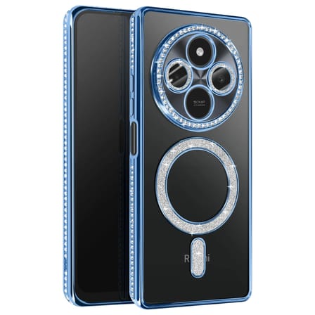 Xiaomi Uyumlu Redmi 14c Joke Simli Magneticsafe Kılıf - Mavi