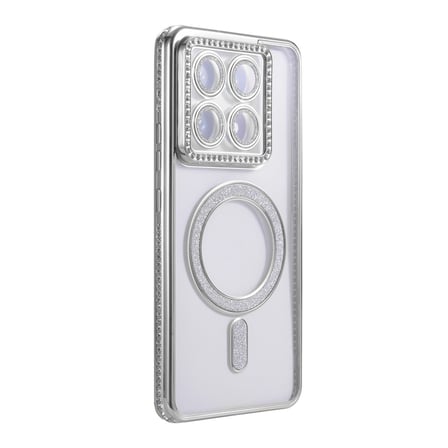 Xiaomi Uyumlu Mi 14t Pro Joke Simli Magneticsafe Kılıf - Gümüş