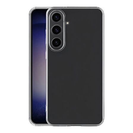 Newface Lüx Samsung Galaxy S25 FE Silikon Kılıf – Şeffaf