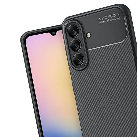 Newface Auto Focus Samsung Galaxy A17 5G Karbon Kılıf - Siyah