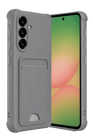 uryport Samsung Galaxy A17 5G Kelvin Kartvizitli Silikon - Gri