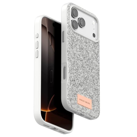 iPhone 17 Pro Max Bright Simli Kapak - Beyaz