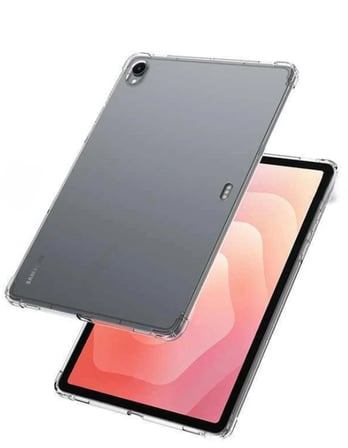 Fuchsia Samsung Galaxy Tab S11 ile Uyumlu Kılıf Anti Shock Tablet Silikon - Şeffaf