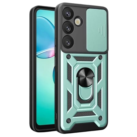 Newface Samsung Galaxy S26 Plus Pars Lens Yüzüklü Silikon - Yeşil