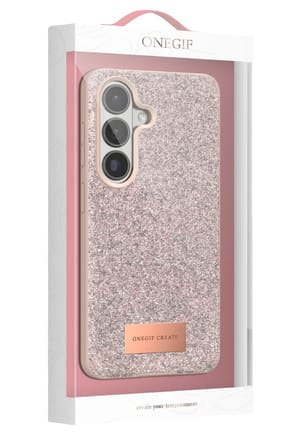Onegif Samsung Galaxy S26 Plus Bright Simli Kapak - Gümüş