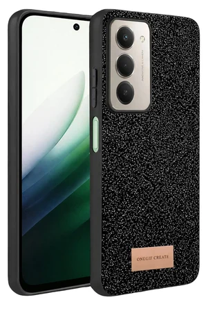 Onegif Xiaomi Redmi 15 4G Bright Simli Kapak - Siyah