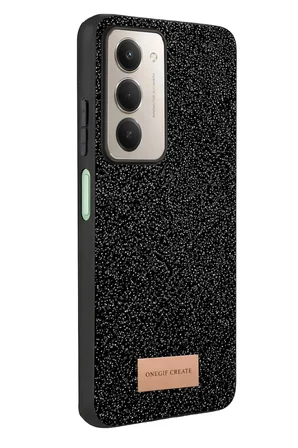 Onegif Xiaomi Redmi 15 4G Bright Simli Kapak - Siyah