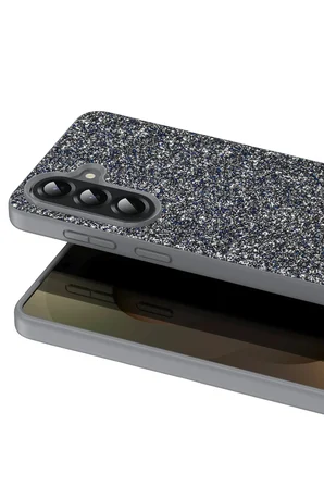 Onegif Samsung Galaxy A17 5G Bright Simli Kapak - Gümüş