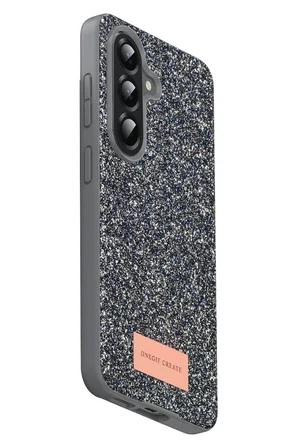 Onegif Samsung Galaxy A17 5G Bright Simli Kapak - Gümüş