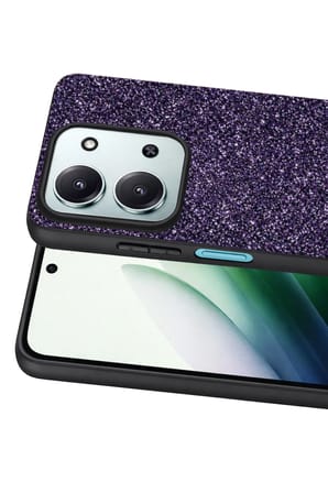 Onegif Xiaomi Redmi 15C 4G Bright Simli Kapak - Derin Mor