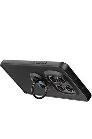 uryport Xiaomi Redmi Note 15 Pro 4G Montreal Yüzüklü Silikon Kapak - Siyah