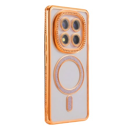 Xiaomi Redmi Note 15 Pro Plus 5g Joke Simli Magneticsafe Kılıf - Turuncu