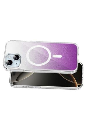 Onegif Apple iPhone 14 Sora Simli Magsafe Kapak - Mor