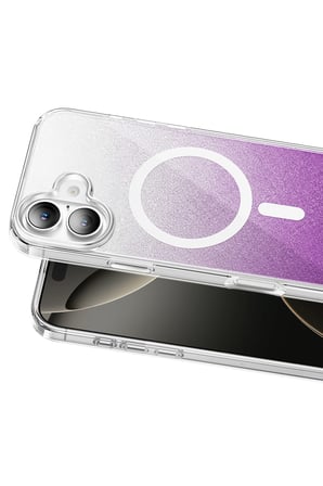 Onegif Apple iPhone 16 Sora Simli Magsafe Kapak - Mor