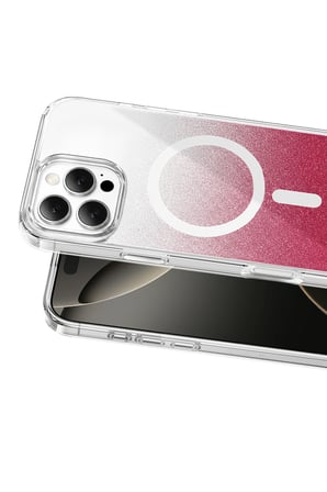 Onegif Apple iPhone 16 Pro Max Sora Simli Magsafe Kapak - Kırmızı