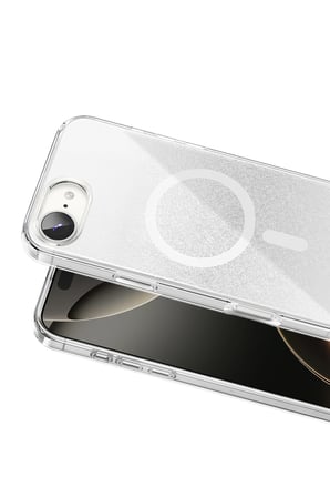 Onegif Apple iPhone 17E Sora Simli Magsafe Kapak - Beyaz