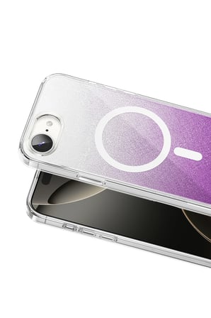 Onegif Apple iPhone 17E Sora Simli Magsafe Kapak - Mor