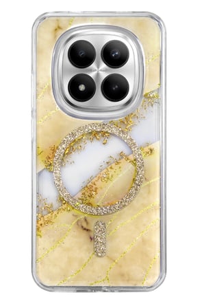 Onegif Xiaomi Redmi Note 15 Pro 5G Lotus Simli Magsafe Kapak - Gümüş
