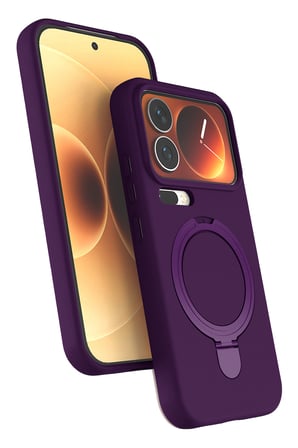 uryport Xiaomi Mi 17 Pro Regal Magsafe Standlı Kapak - Derin Mor