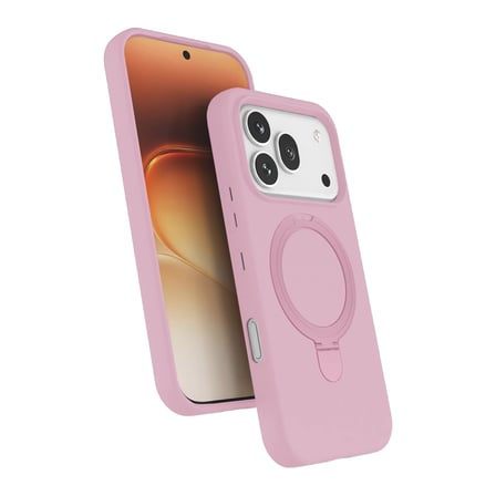 Huawei Honor 600 Pro Regal Magsafe Standlı Kapak - Açık Pembe