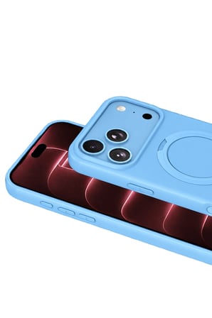 uryport Apple iPhone 18 Pro Max Regal Magsafe Standlı Kapak - Sierra Blue