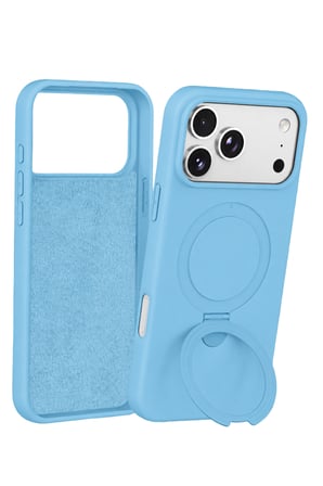 uryport Apple iPhone 18 Pro Max Regal Magsafe Standlı Kapak - Sierra Blue