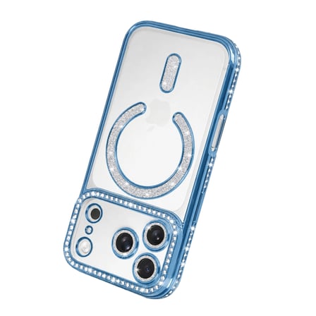 iPhone 18 Pro Max Joke Simli Magneticsafe Kılıf - Sierra Blue
