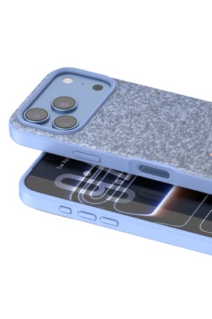Onegif Apple iPhone 18 Pro Bright Simli Kapak - Mavi