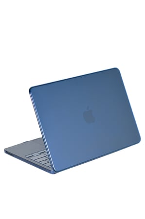 uryport Apple MacBook Neo Şeffaf Macbook Kapak - Mavi