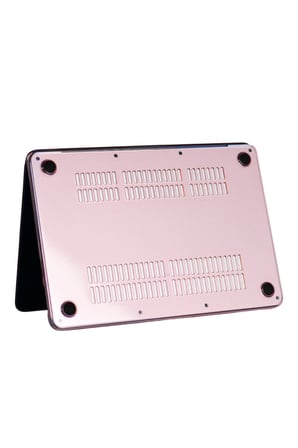 uryport Apple MacBook Neo Şeffaf Macbook Kapak - Pembe