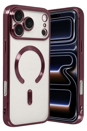 Uryport Apple İphone 18 Pro Max Kross Magneticsafe Kapak - Bordo