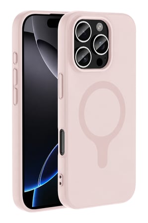 Joko Apple iPhone 16 Pro Max Z Silikon Magsafe Kapak - Pembe