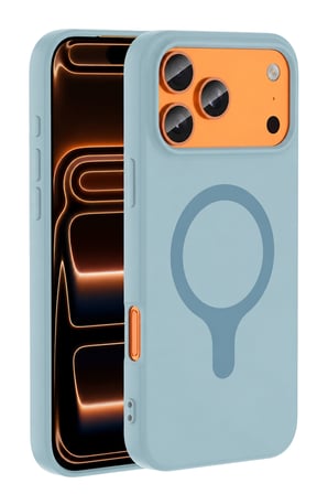Joko Apple iPhone 18 Pro Max/17 Pro Max Z Silikon Magsafe Kapak - Açık Mavi