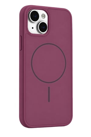 uryport Apple iPhone 15 Azus Magsafe Kapak - Bordo