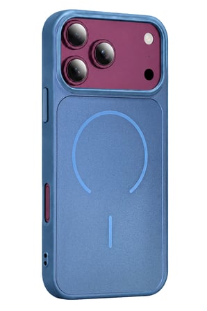 uryport Apple iPhone 18 Pro Max Azus Magsafe Kapak - Açık Mavi