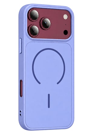 uryport Apple iPhone 18 Pro Max Azus Magsafe Kapak - Açık Mor