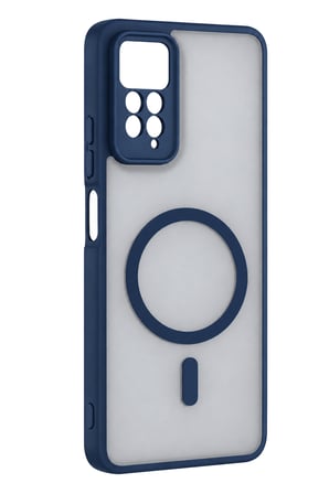 uryport Xiaomi Redmi Note 11 Pro Loji Magsafe Kapak - Mavi