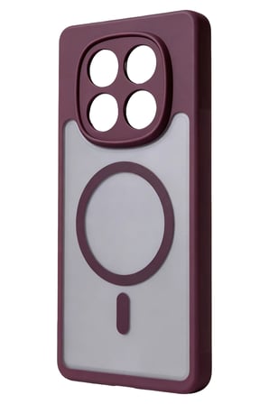 uryport Xiaomi Redmi Note 15 Pro 4G Loji Magsafe Kapak - Bordo