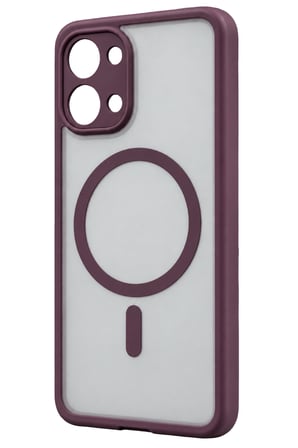 uryport Xiaomi Redmi 15C 5G Loji Magsafe Kapak - Bordo